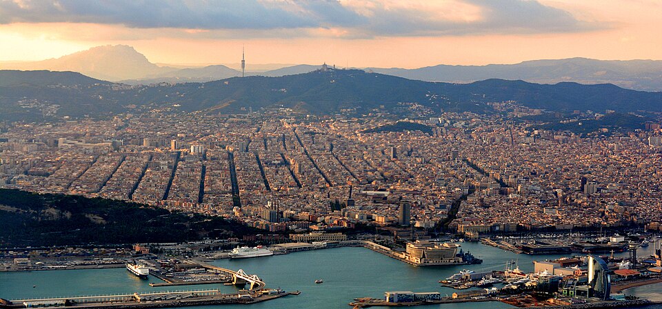 Barcelona city view