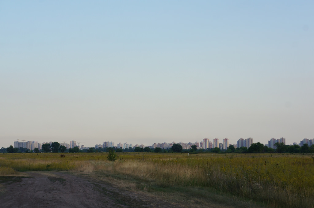 Troješčyna neighbourhood in Kyiv, Ukraine