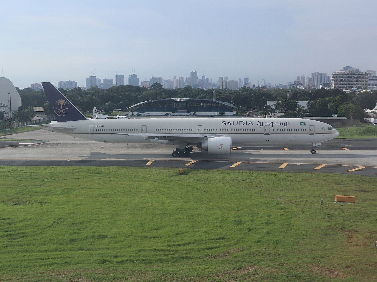 Saudia HZ-AK21 aircraft NAIA, Pasay City