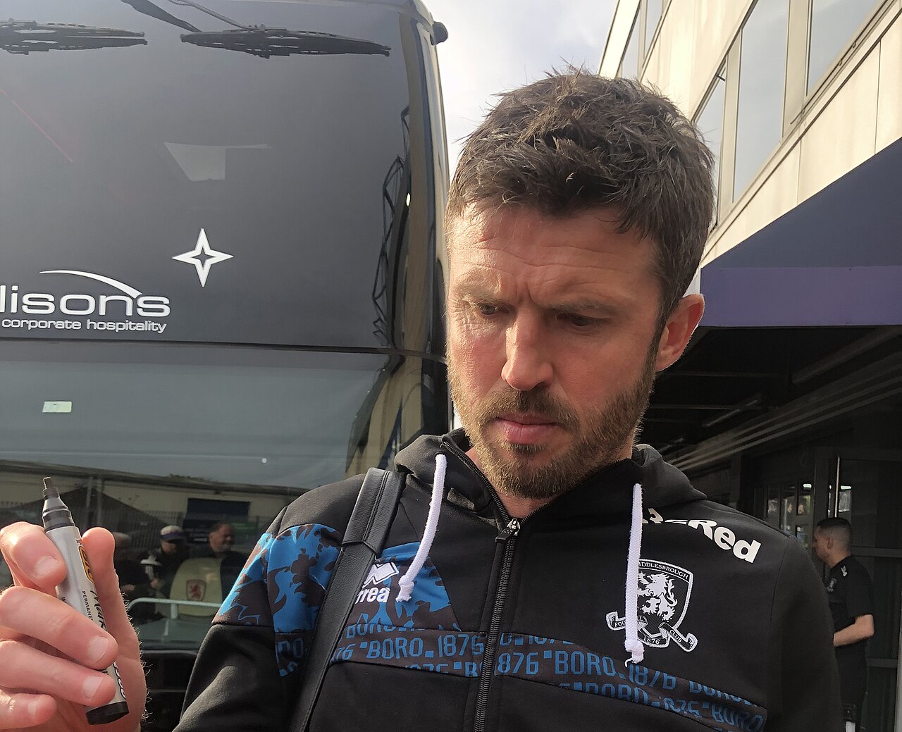 Michael Carrick pictured after the Millwall and Middlesbrough match.