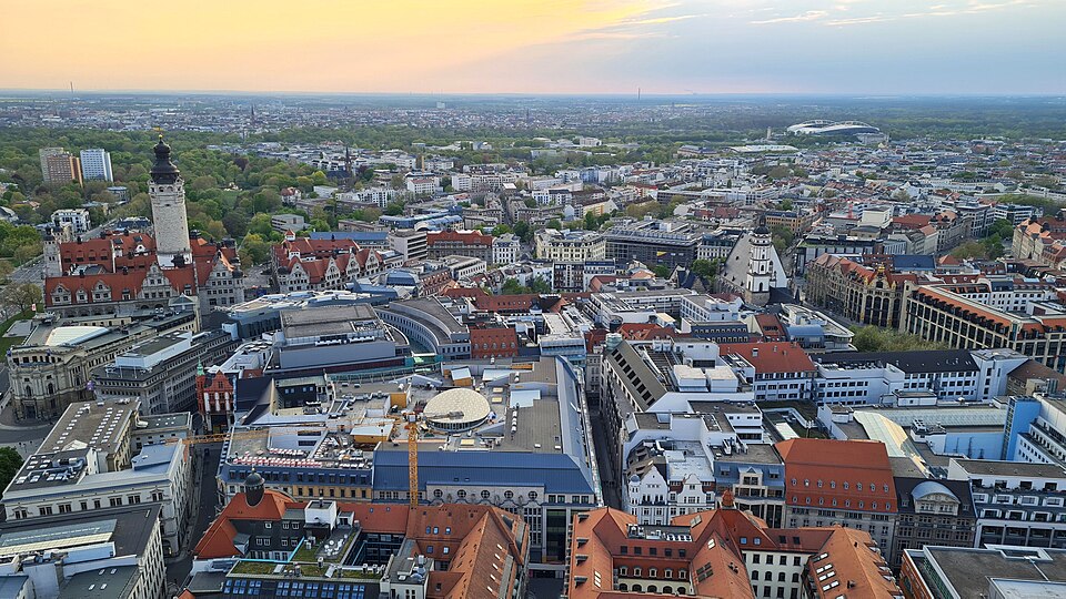 Leipzig city view