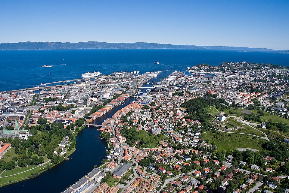 Trondheim city view