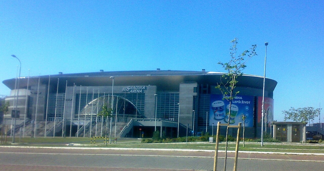 Belgrade Arena, in Novi Beograd, is the main sports arena of Serbia