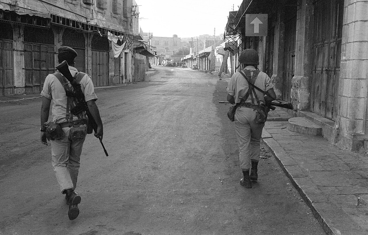 A curfew in Hebron.