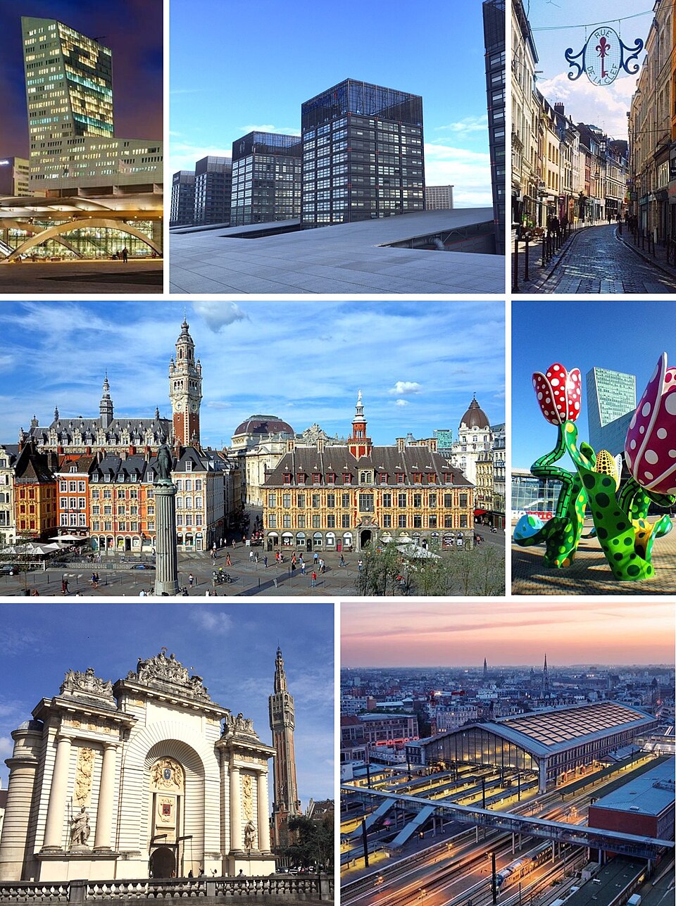 Lille city view