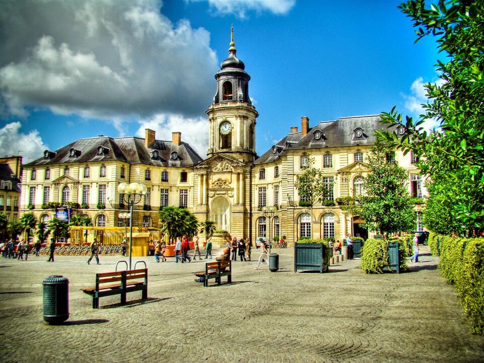 Rennes city view