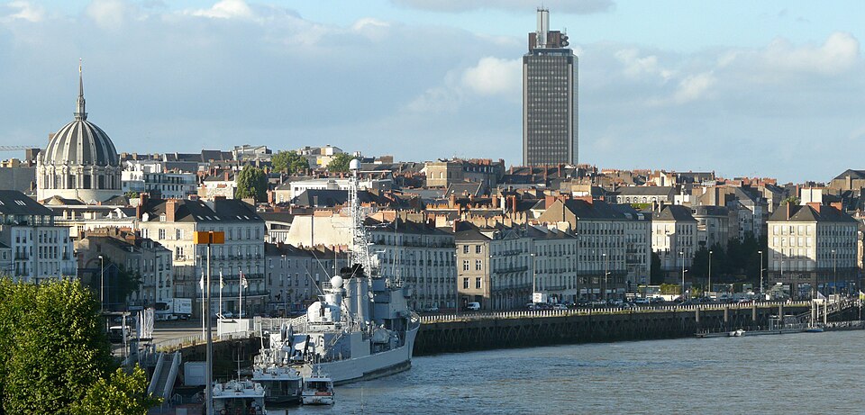 Nantes city view