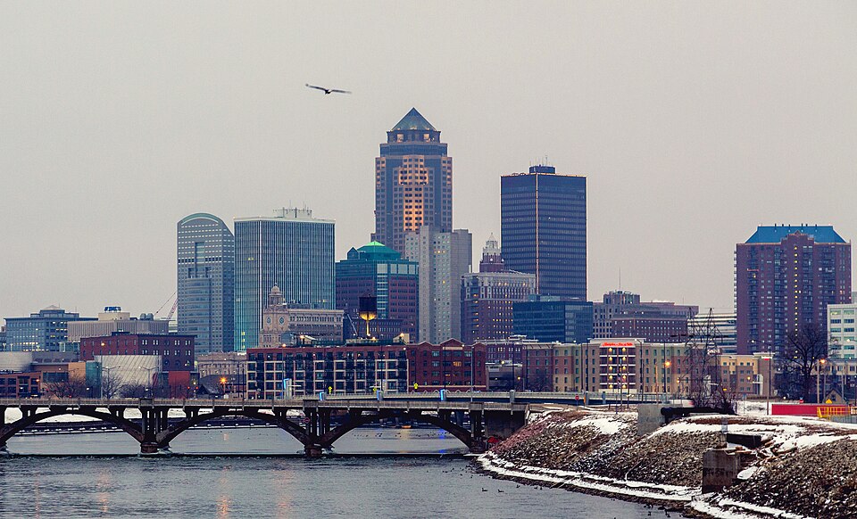 Des Moines city view