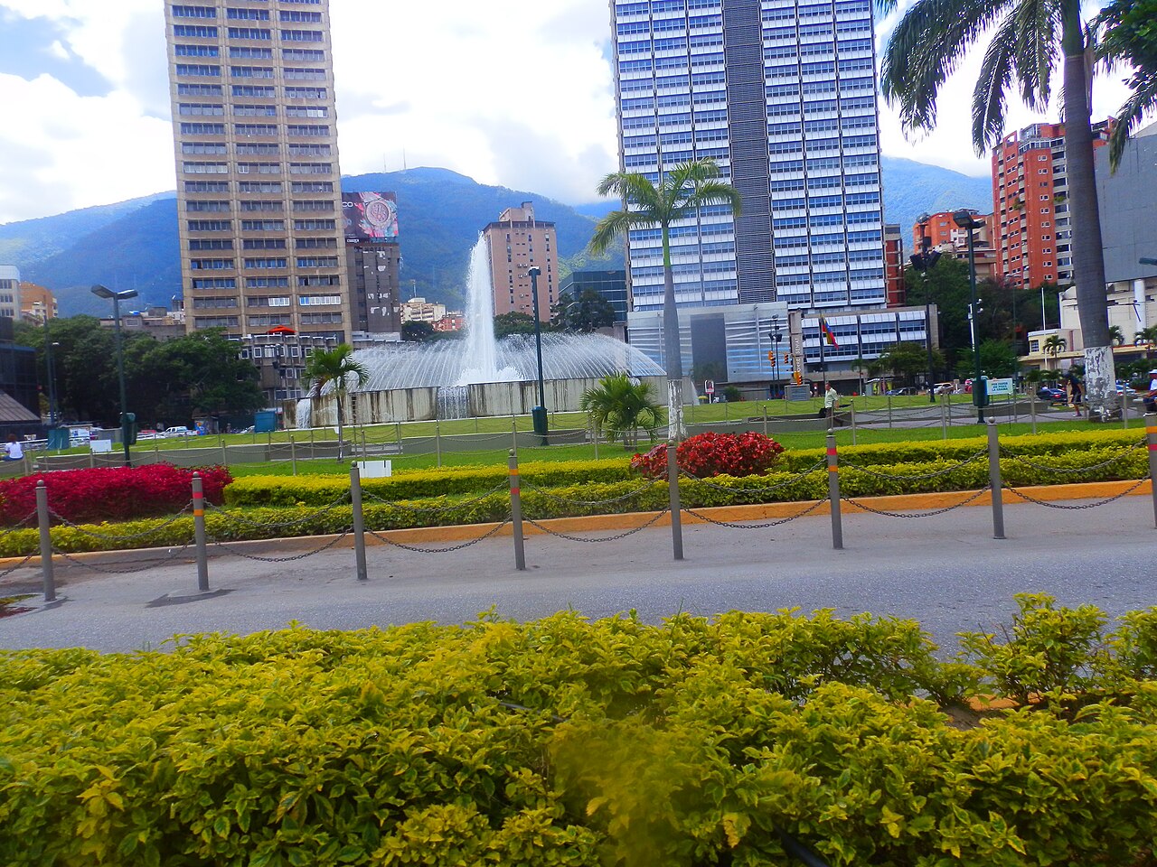 Plaza Venezuela, Caracas. Venezuela