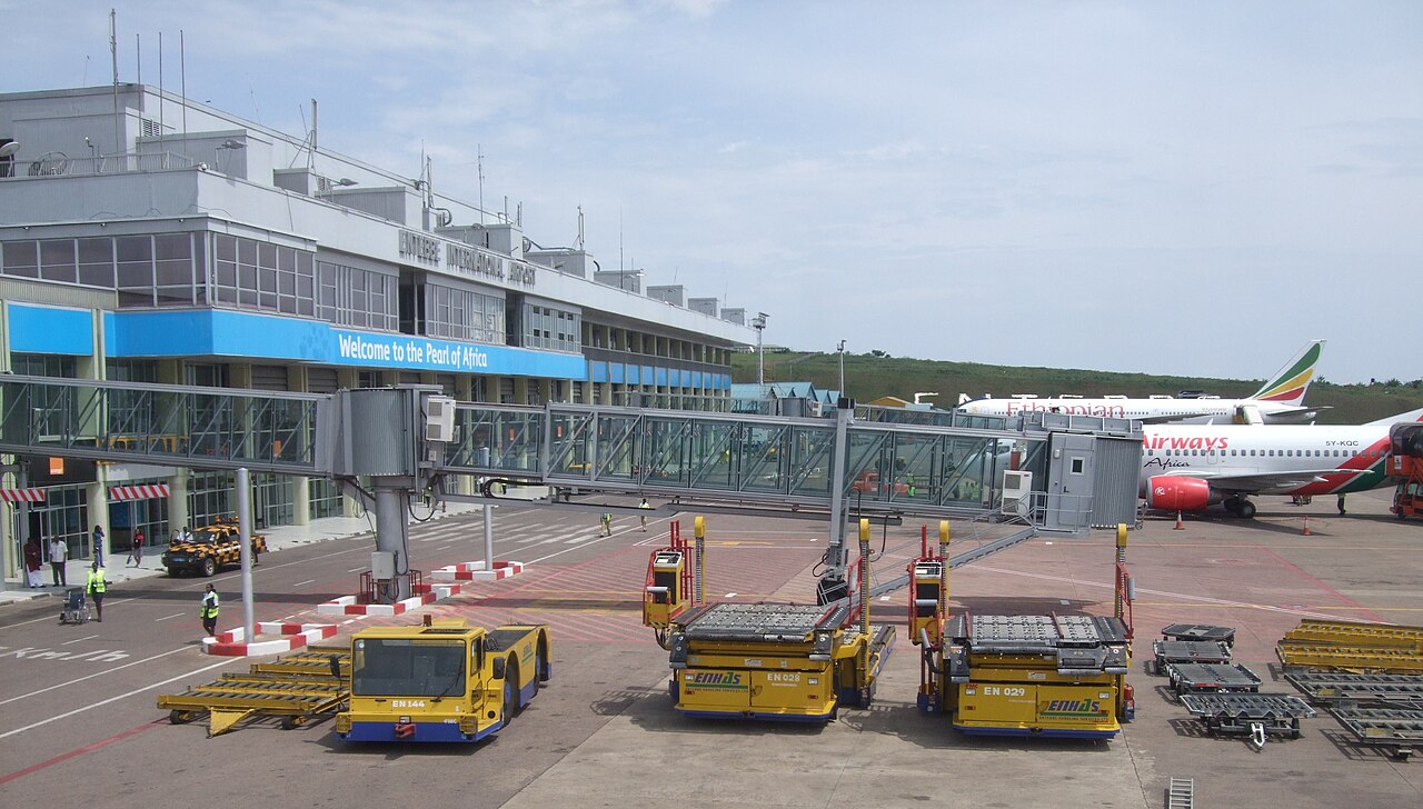 Entebbe International Airport.