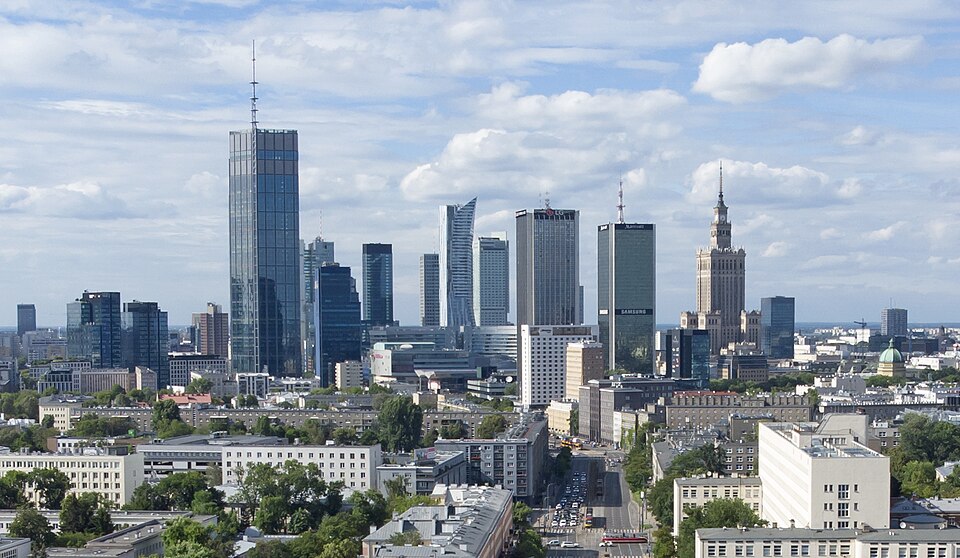 Warsaw city view