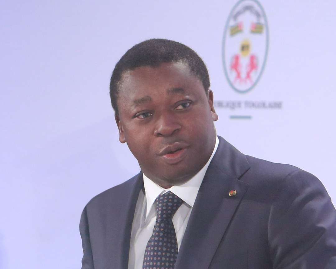 Photo du Président Faure Gnassingbé lors du lancement du Plan National de Développement (PND)