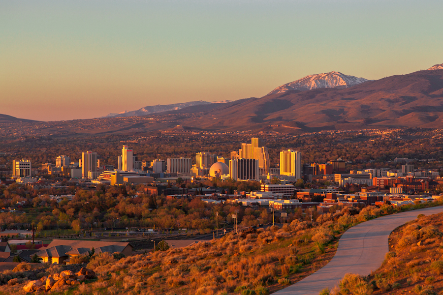 Reno city view