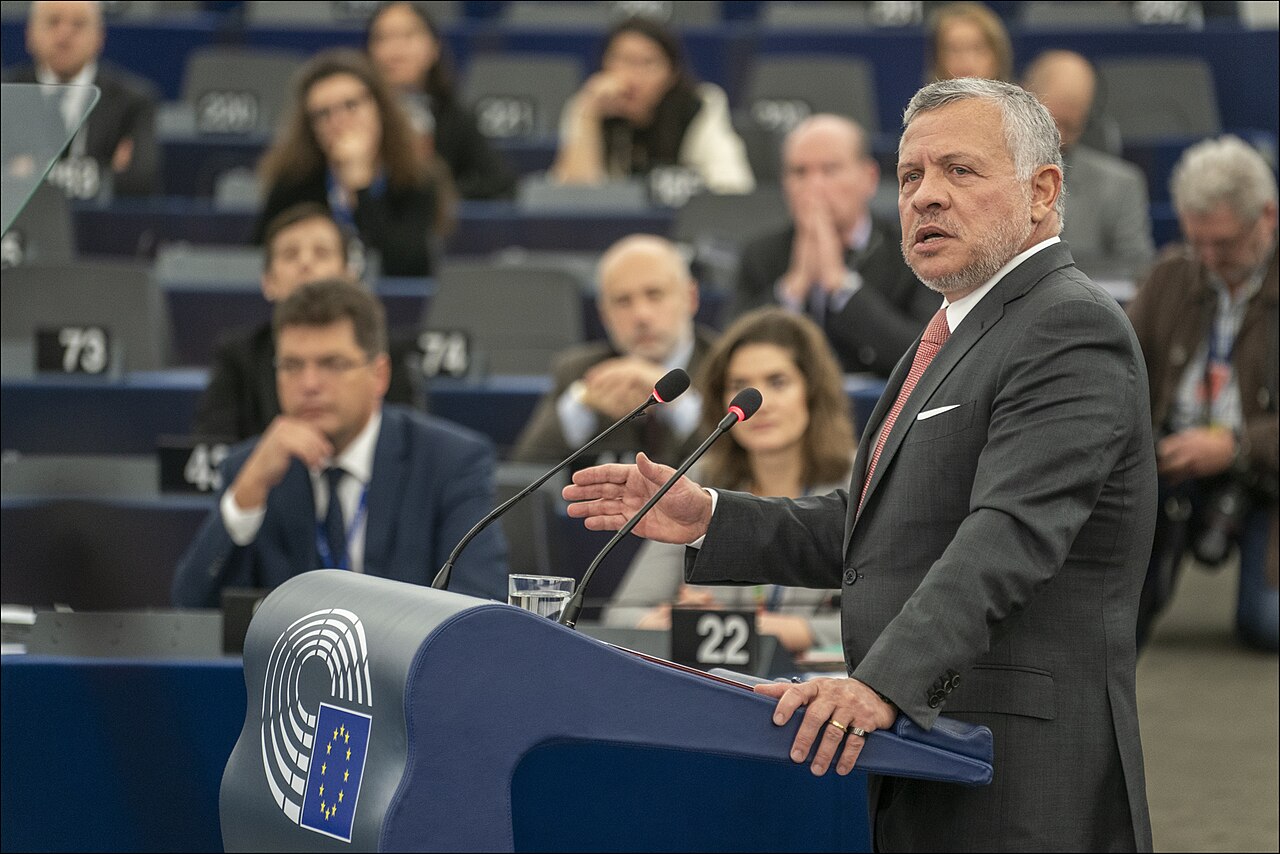 “Peace-making is the harder but higher path,” said King Abdullah II of Jordan addressing the European Parliament in Strasbourg today. 🔴️ <a href=" https://audiovisual.ec.europa.eu/en/video/I-182659 " rel="noreferrer nofollow">audiovisual.ec
