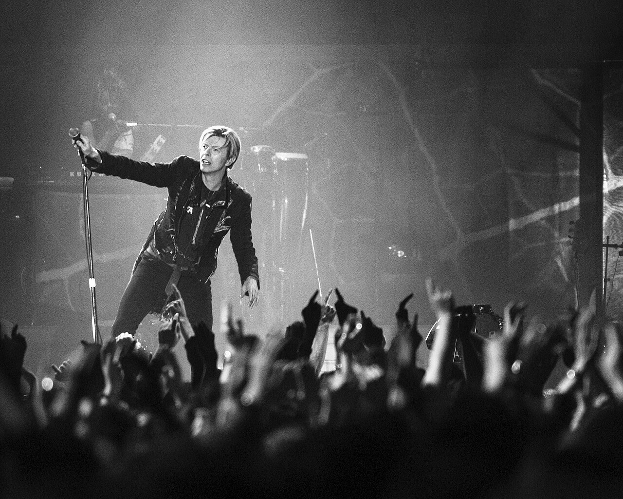 500px provided description: David Bowie [#show ,#rock ,#concert ,#music ,#live ,#guitar ,#performance ,#stage ,#gig ,#band ,#musician ,#singer ,#live music ,#bowie ,#David Bowie ,#Roger Woolman]
