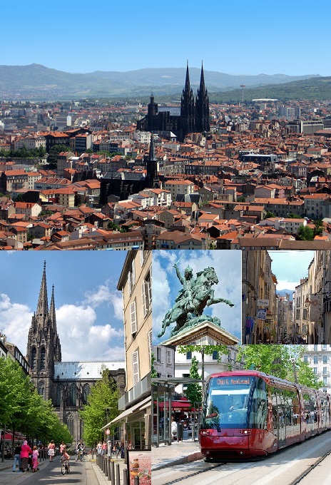 Clermont-Ferrand city view